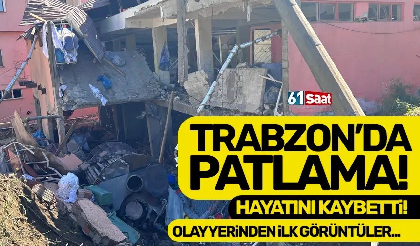 Trabzon'da endüstriyel temizlik tesisinde patlama