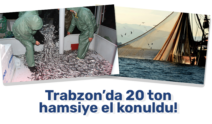 Trabzon’da 20 ton hamsiye el konuldu!