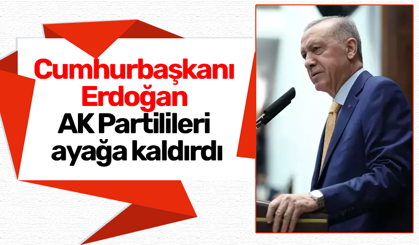 Cumhurbaşkanı Erdoğan, AK Partilileri ayağa kaldırdı
