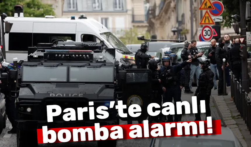 Paris'te canlı bomba alarmı!