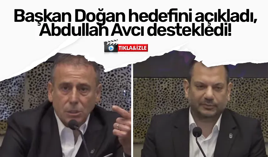 Trabzonspor'da başkan Doğan hedefini açıkladı, Abdullah Avcı destekledi