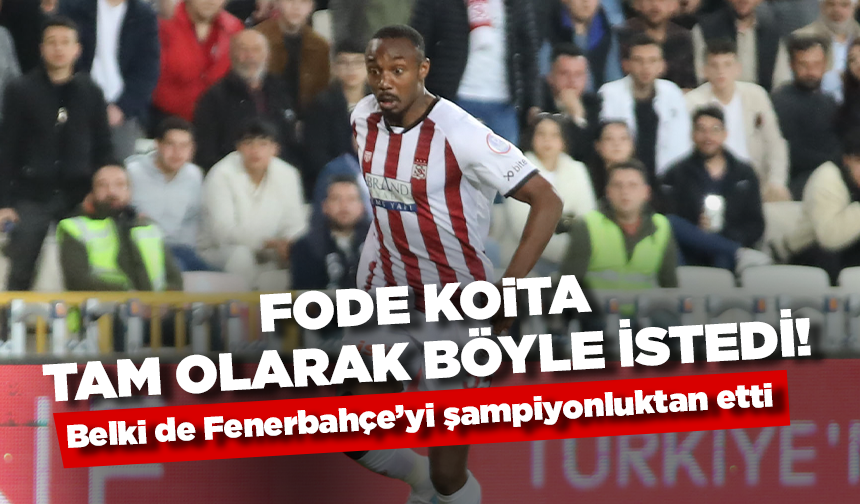 Fode Koita Fenerbahçe'yi belki de şampiyonluktan etti