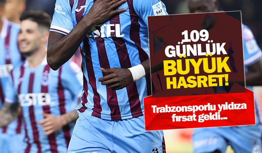 Trabzonsporlu yıldızın büyük hasreti! 109 gün oldu...