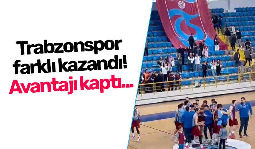 Trabzonspor farklı kazandı! Avantajı kaptı...