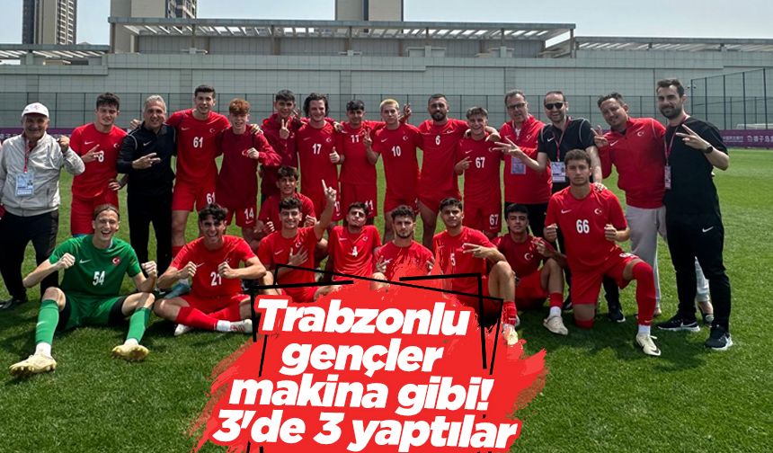Trabzonlu gençler makina gibi! 3'de 3 yaptılar