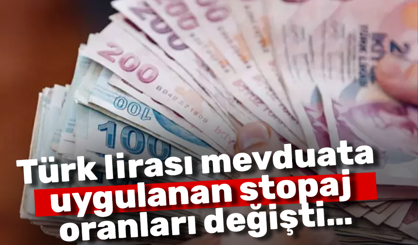 Resmi Gazete'de yayımlandı! Türk lirası mevduata uygulanan stopaj oranları değişti…