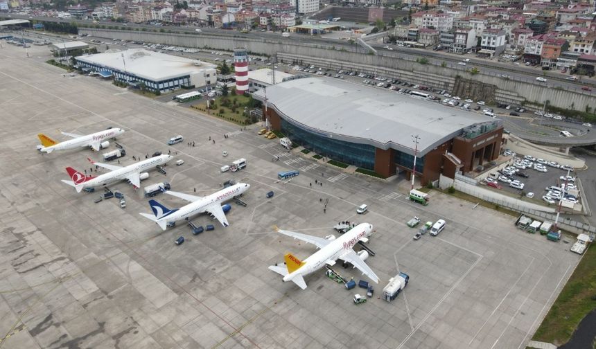 Trabzon Havalimanı’nı 2024 yılının ilk 6 ayında 1,5 milyondan fazla yolcu kullandı