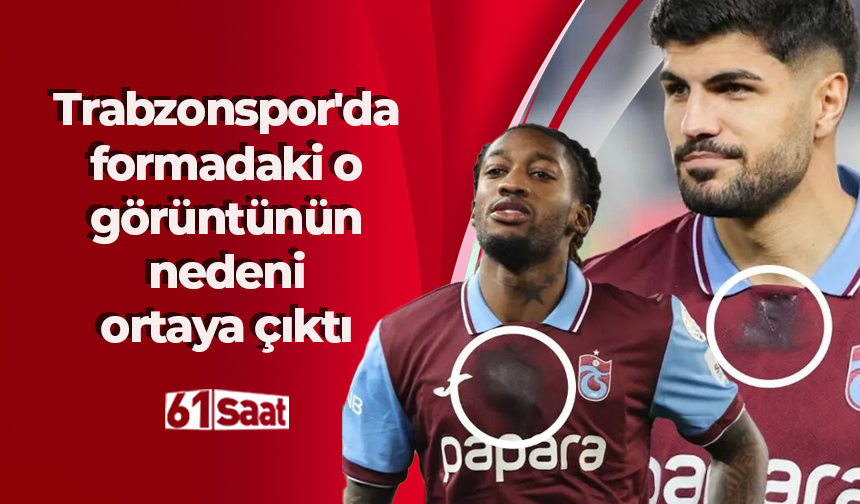 Trabzonspor'da formadaki o görüntünün nedeni ortaya çıktı