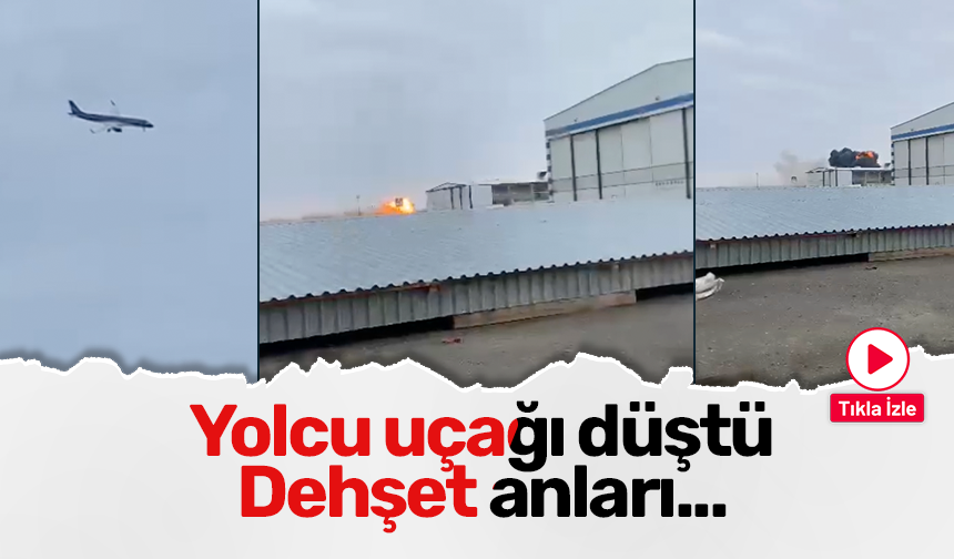 Yolcu uçağı düştü!