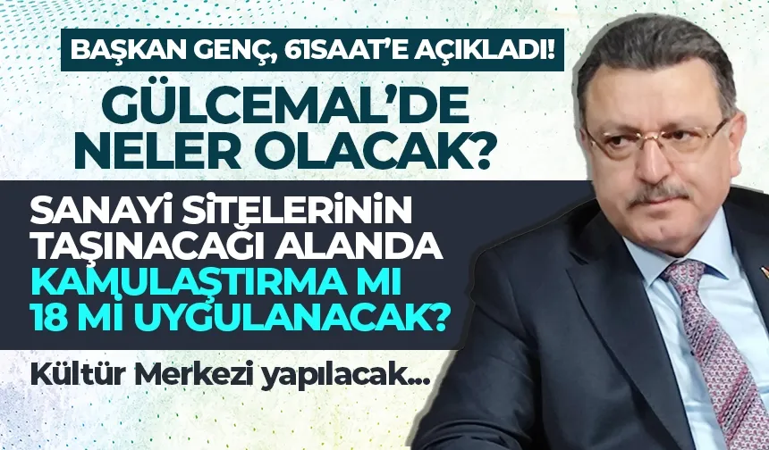 Trabzon'da Sanayi Sitelerinin taşınması ile ilgili Başkan Genç açıkladı..