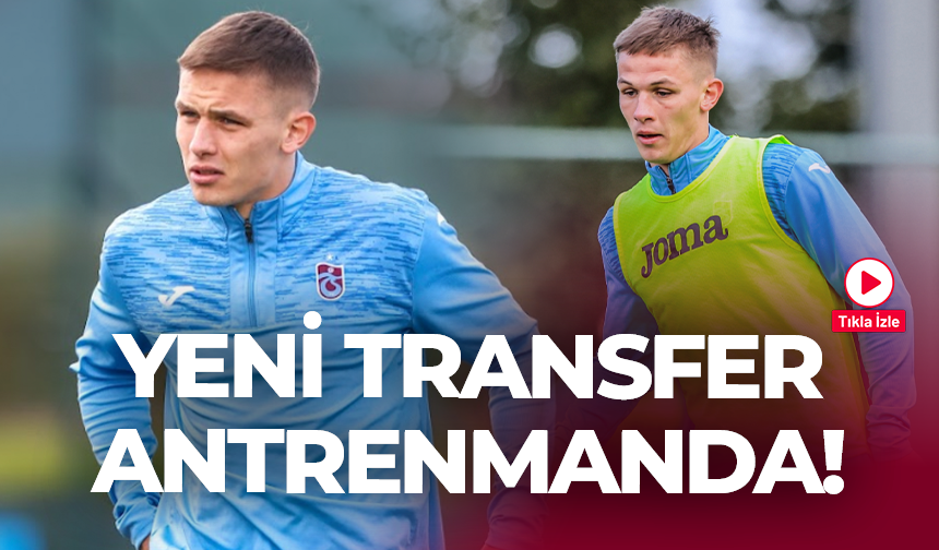 Trabzonspor'da yeni transfer Danylo Sikan antrenmanda yer aldı