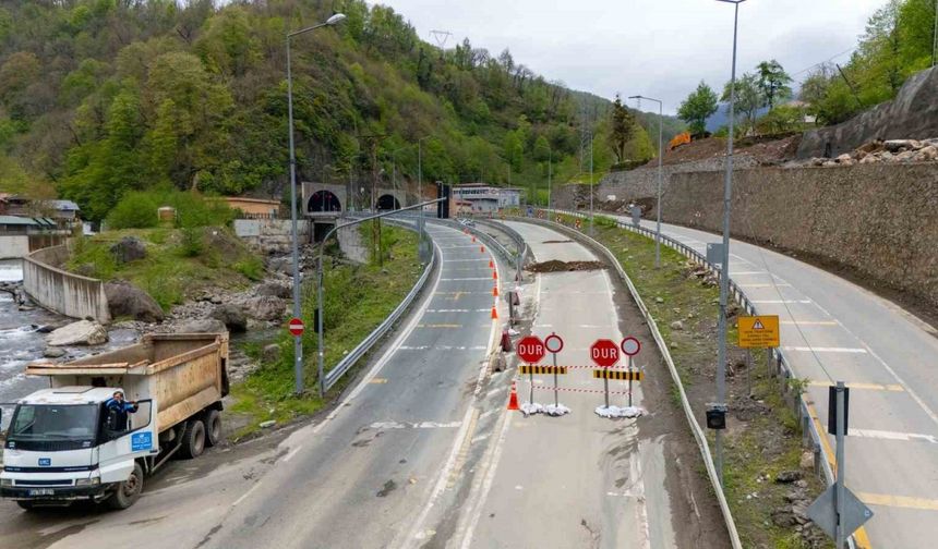 Artvin’de tünel bakım için kapandı, Cankurtaran eski günlerine döndü