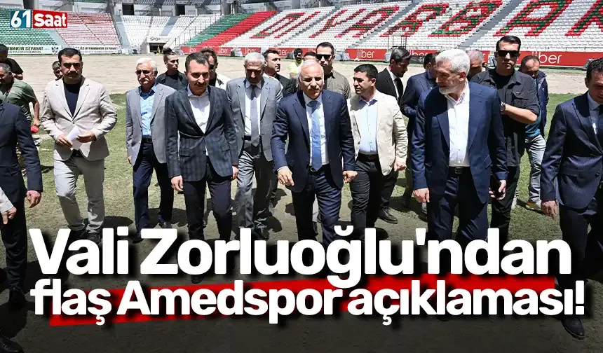 Vali Zorluoğlu'ndan flaş Amedspor açıklaması!