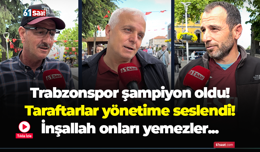 Trabzonspor şampiyon oldu! Taraftarlar yönetime seslendi