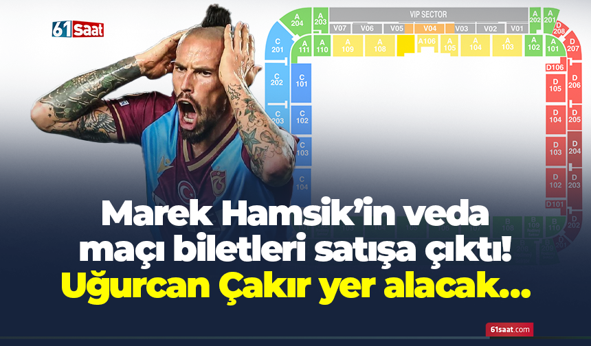 Marek Hamsik’in veda maçı biletleri satışa çıktı! Uğurcan Çakır yer alacak…