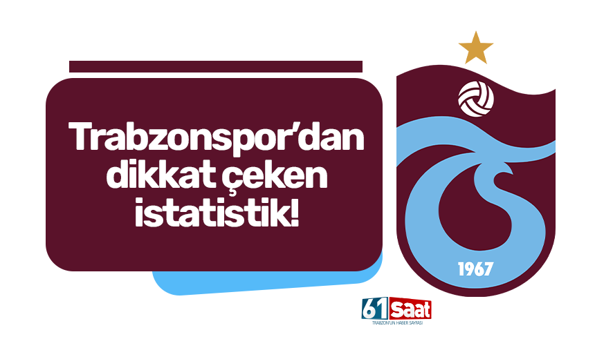 Trabzonspor’dan dikkat çeken istatistik!