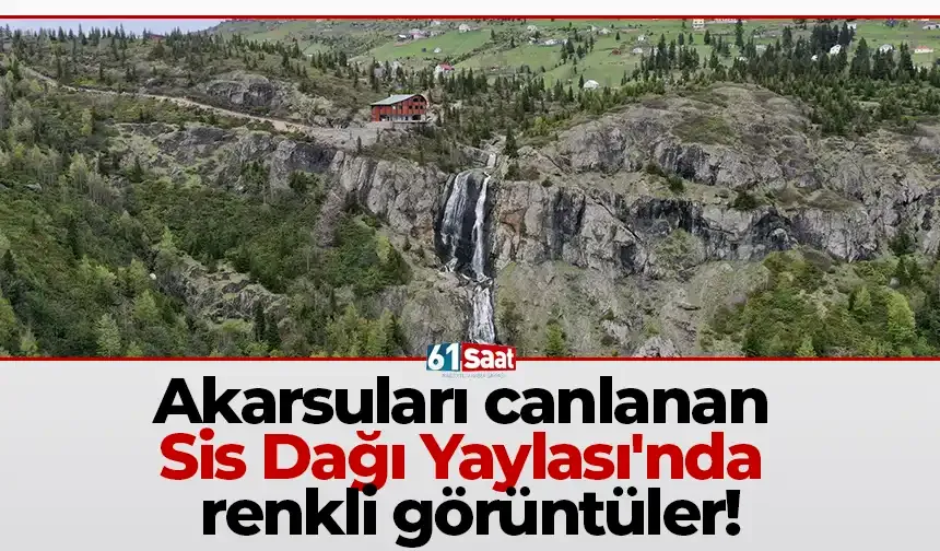Akarsuları canlanan Sis Dağı Yaylası'nda renki görüntüler!