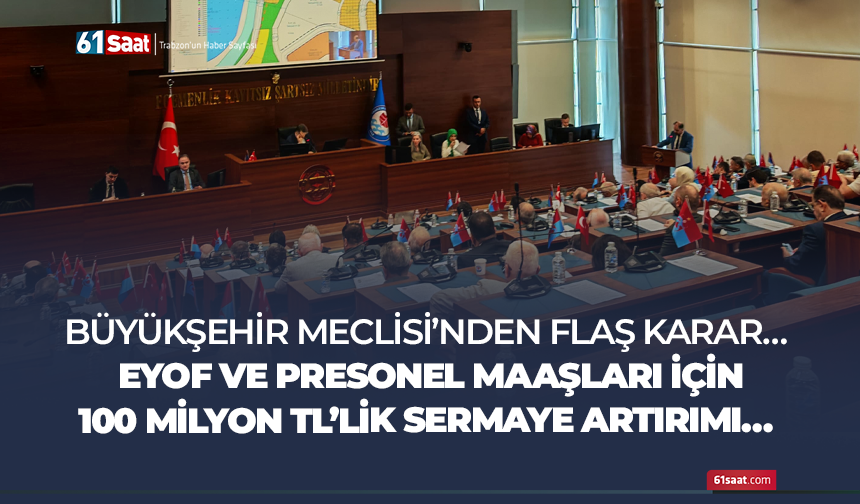 Büyükşehir Meclisi'nde flaş karar! EYOF ve personel maaşları için...