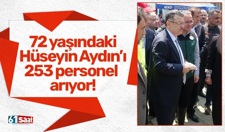 Başkan Genç arama çalışmalarını yerinde inceledi! 253 personel Hüseyin Aydın'ı arıyor...