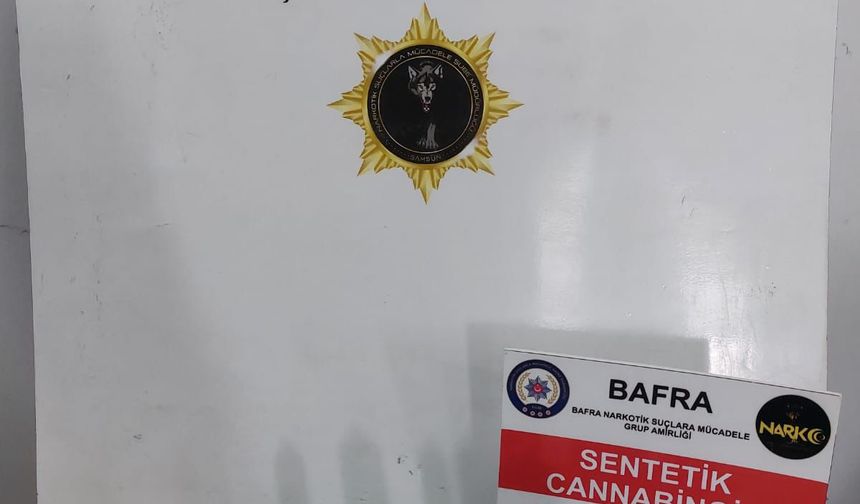 Samsun’da uyuşturucu operasyonunda bir şüpheli yakalandı