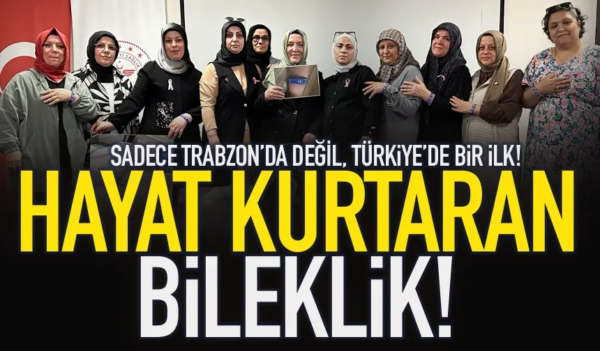 Trabzon'da hayat kurtaran bileklik.. Türkiye'de bir ilk!