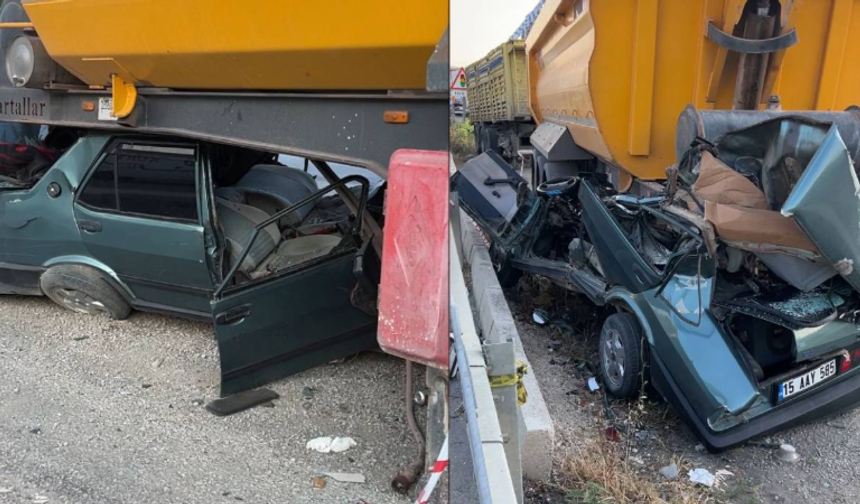 Burdur’da feci kaza: 18 yaşındaki sürücü hayatını kaybetti