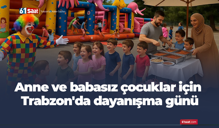 Anne ve babasız çocuklar için Trabzon'da dayanışma günü