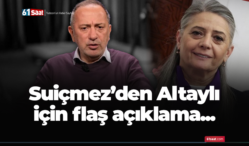CHP Trabzon Milletvekili Sibel Suiçmez'den Fatih Altaylı açıklaması