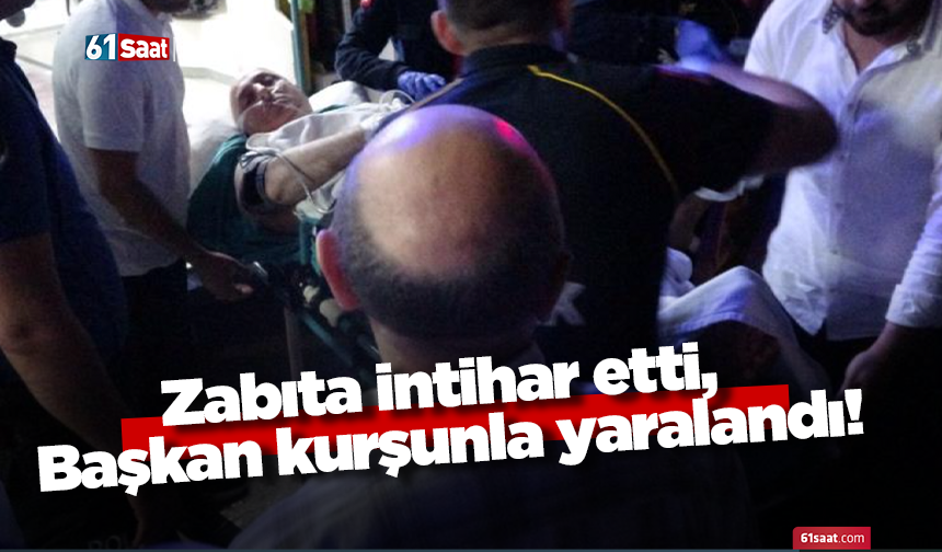 Zabıta intihar etti, Başkan Muzaffer Bıyık kurşunla yaralandı!