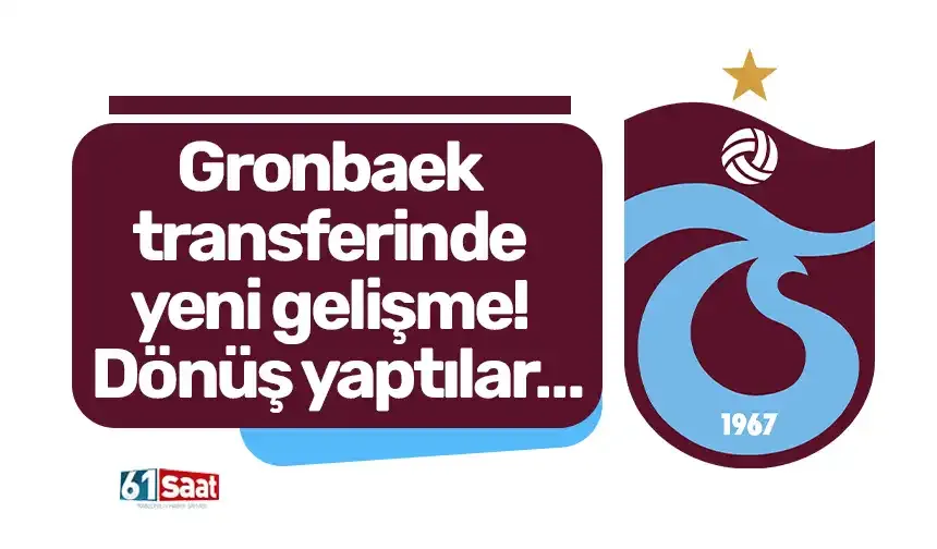 Gronbaek transferinde yeni gelişme! Dönüş yaptılar…