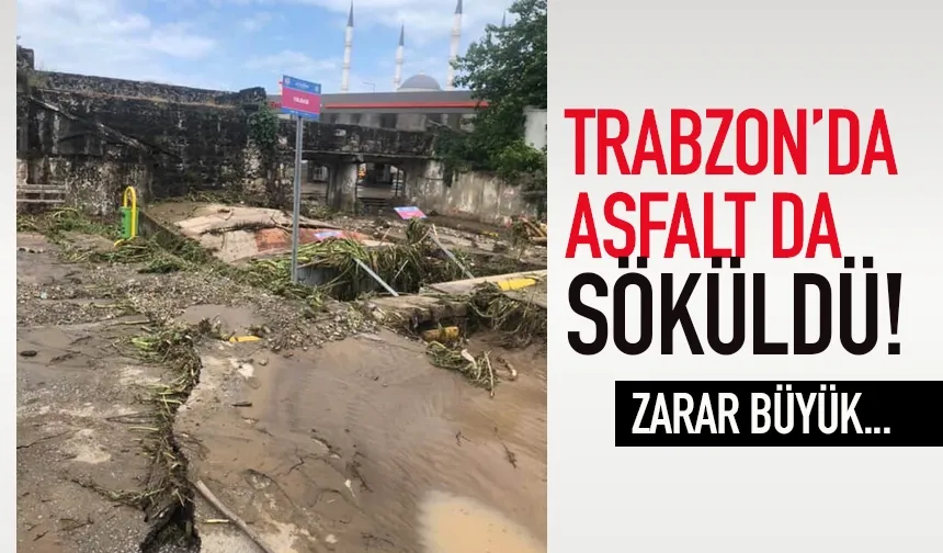 Trabzon'da asfalt da söküldü! Dolmuş durakları...
