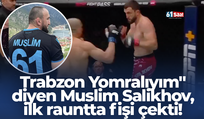 Trabzon Yomralıyım" diyen Muslim Salikhov, ilk rauntta fişi çekti!