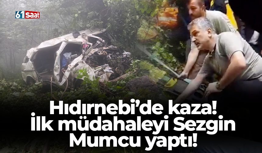 Hıdırnebi’de kaza!  İlk müdahaleyi Sezgin Mumcu yaptı!