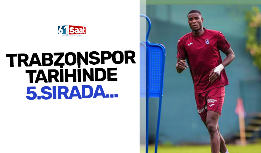 Trabzonspor tarihinde 5.sırada...