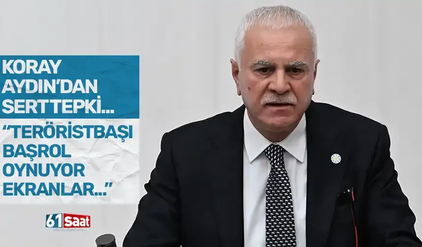 Koray Aydın’dan sert tepki: “Teröristbaşı başrol oynuyor, ekranlar karartılıyor”