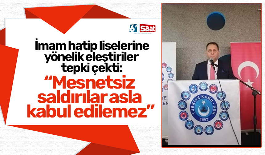 İmam hatip liselerine yönelik eleştiriler tepki çekti: “Mesnetsiz saldırılar asla kabul edilemez”