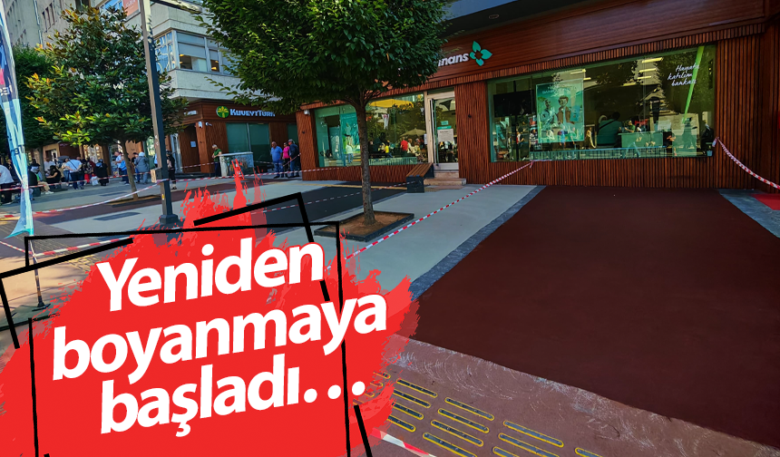 Yeniden boyanmaya başladı…