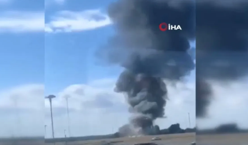 Yolcu uçağı havalandıktan saniyeler sonra düştü