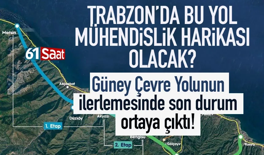 Trabzon'da bu yol mühendislik harikası olacak! Trabzon'un ulaşımını dönüştürecek...