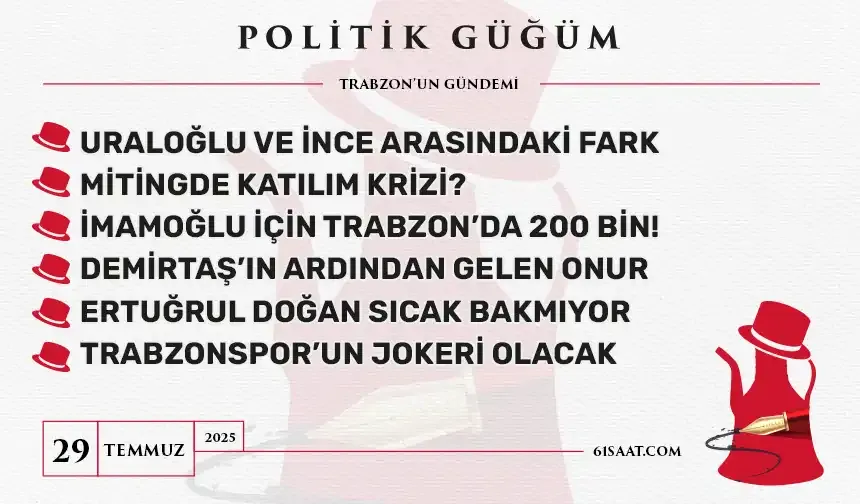 Politik Güğüm - 29 Temmuz 2025