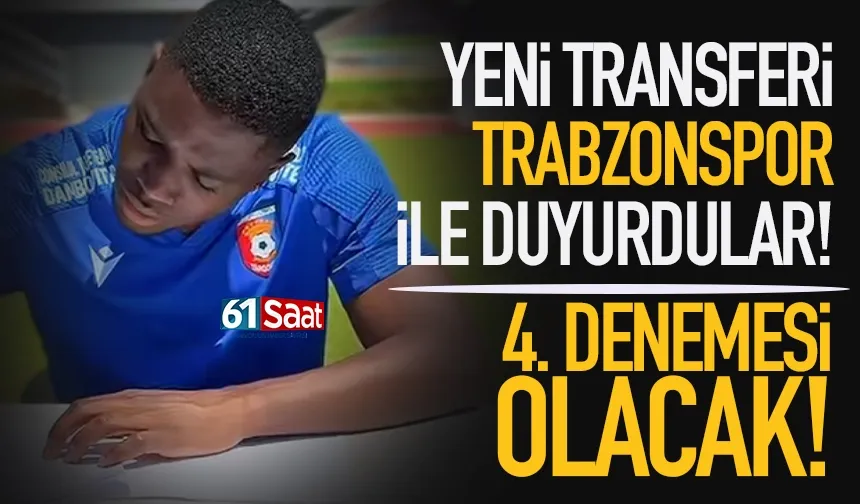 Avrupa ekibi, yeni transferi Trabzonspor ile duyurdu...