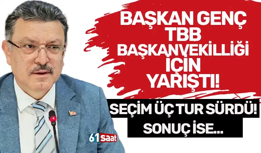 Başkan Genç, TBB Başkanvekilliği için yarıştı! Üç tur süren seçimin sonunda ise…