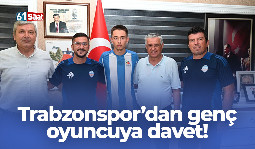 Trabzonspor’dan genç oyuncuya davet!