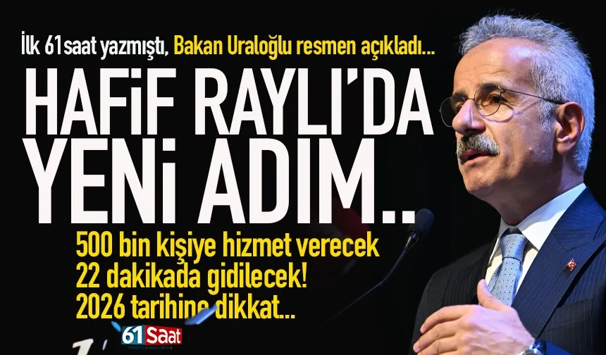 Trabzon'da 500 bin kişiye hizmet verecek! 22 dakikada gidilecek!