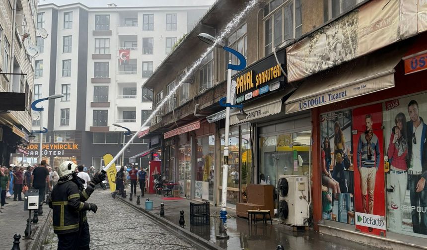 Depoda çıkan yangın söndürüldü!