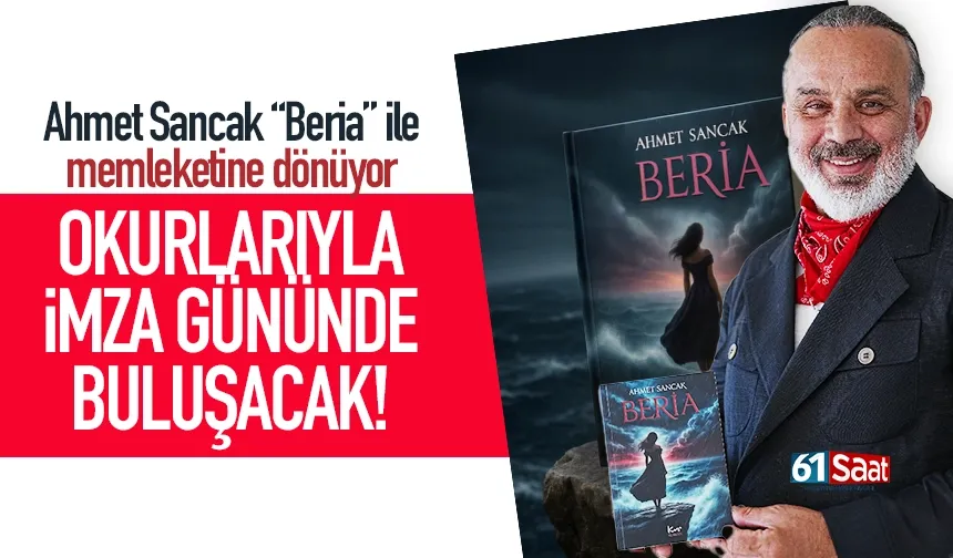 Ahmet Sancak, Trabzon'da okurlarıyla imza gününde buluşacak...