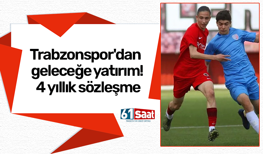 Trabzonspor'dan geleceğe yatırım! 4 yıllık sözleşme