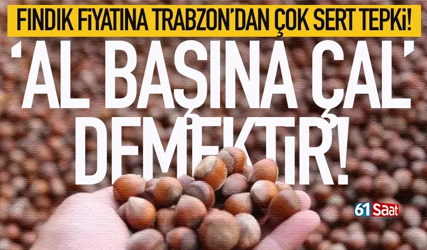 Fındık fiyatına Trabzon'dan sert tepki: "‘fındığını al başına çal’ demektir”