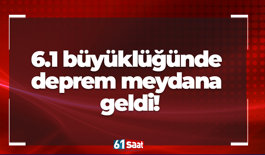 İstanbul'da deprem!