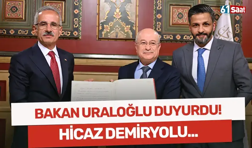 Bakan Uraloğlu duyurdu! Tarihi Hicaz demiryolu yeniden canlanıyor!